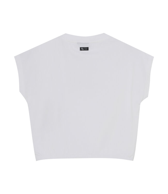 Indian Blue Jeans Zomer T-shirt S/S meisjes - wit - cropped - wide fit