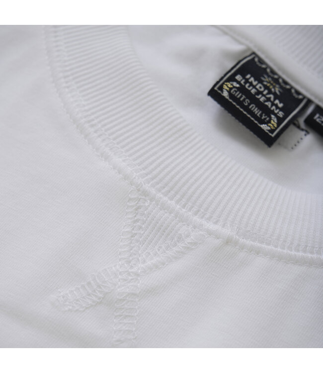 Indian Blue Jeans Zomer T-shirt S/S meisjes - wit - cropped - wide fit