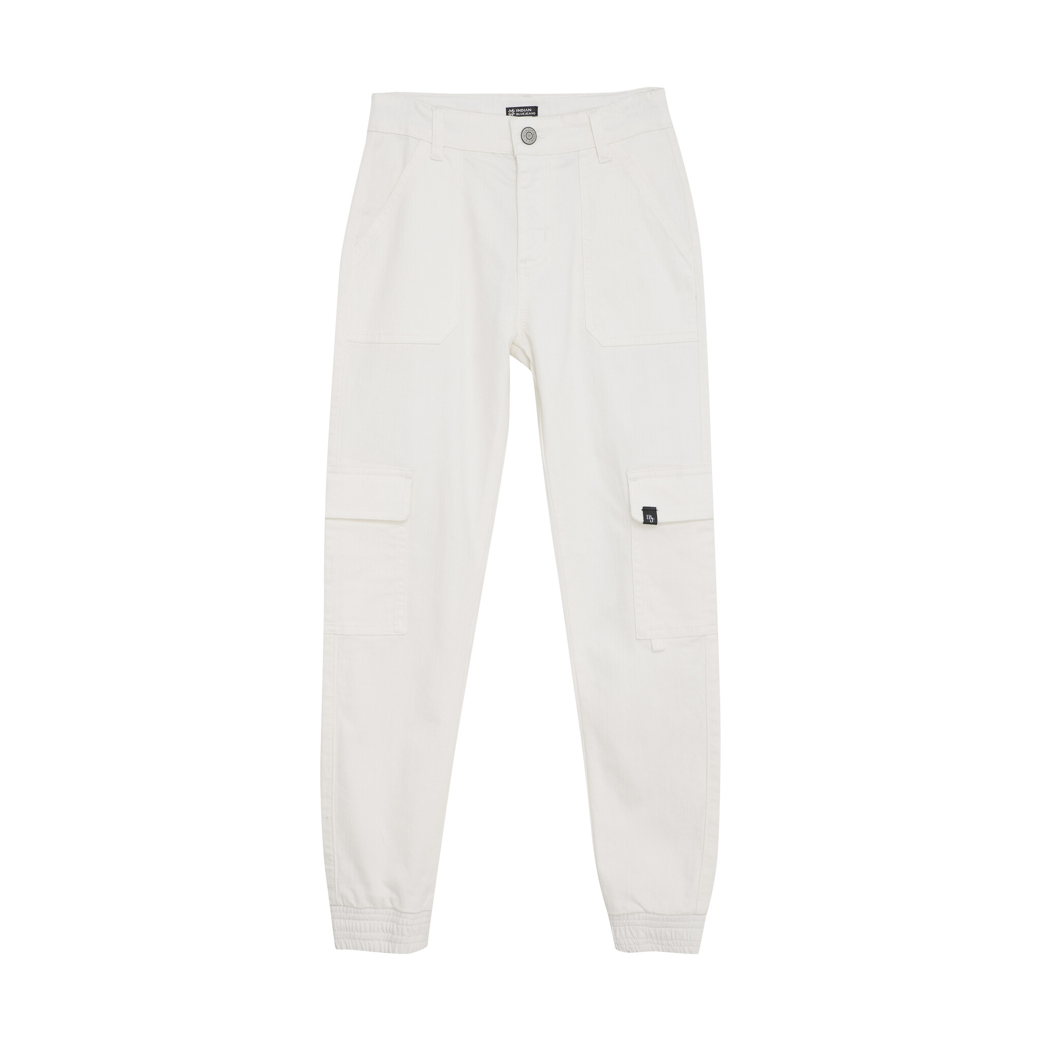 Indian Blue Jeans Zomer broek meisjes - wit - cargo Indian Blue Jeans Zomer broek meisjes - wit - cargo