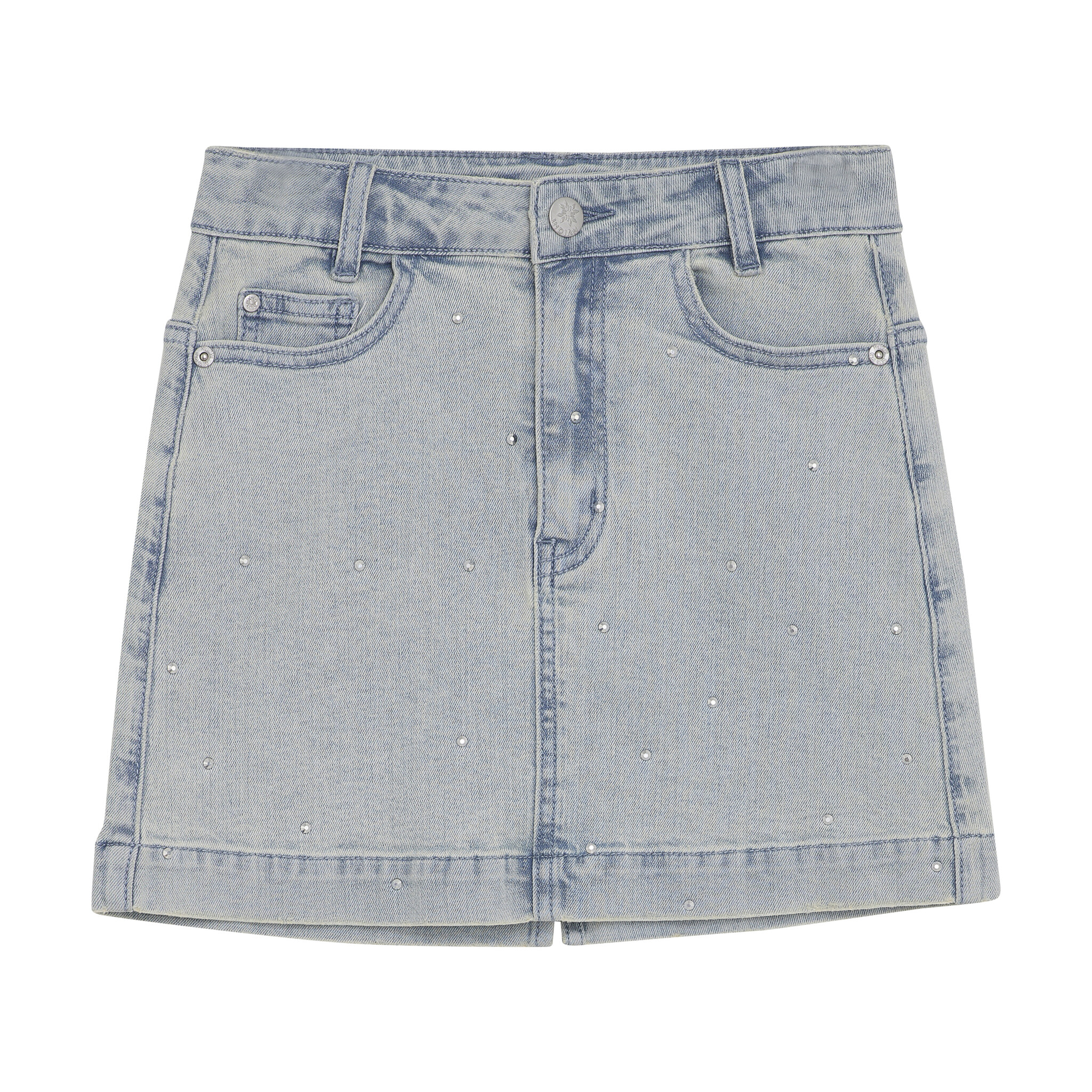 Indian Blue Jeans Zomer jeans rok meisjes - blauw - studs Indian Blue Jeans Zomer jeans rok meisjes - blauw - studs