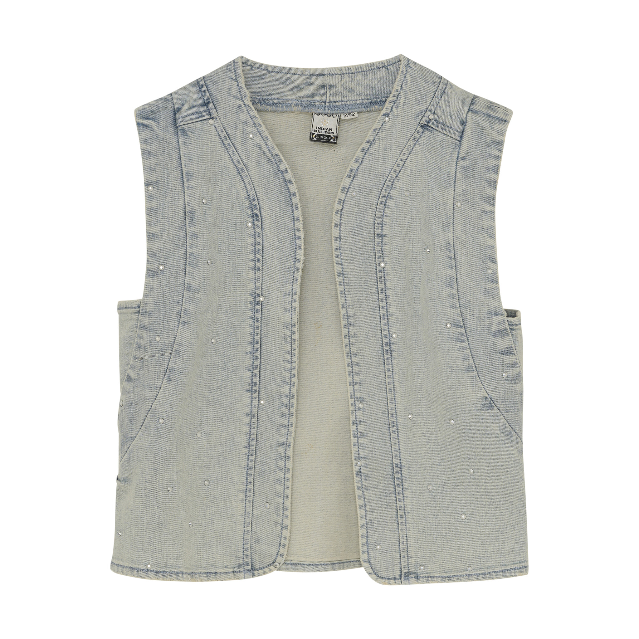 Indian Blue Jeans Zomer vest meisjes - licht blauw - fancy Indian Blue Jeans Zomer vest meisjes - licht blauw - fancy
