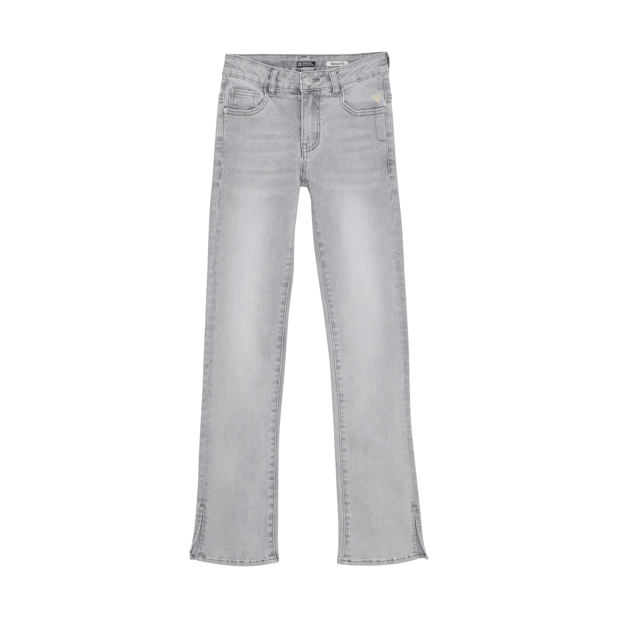 Indian Blue Jeans Zomer jeans broek meisjes - licht grijs - 2140 bootcut fit Indian Blue Jeans Zomer jeans broek meisjes - licht grijs - 2140 bootcut fit