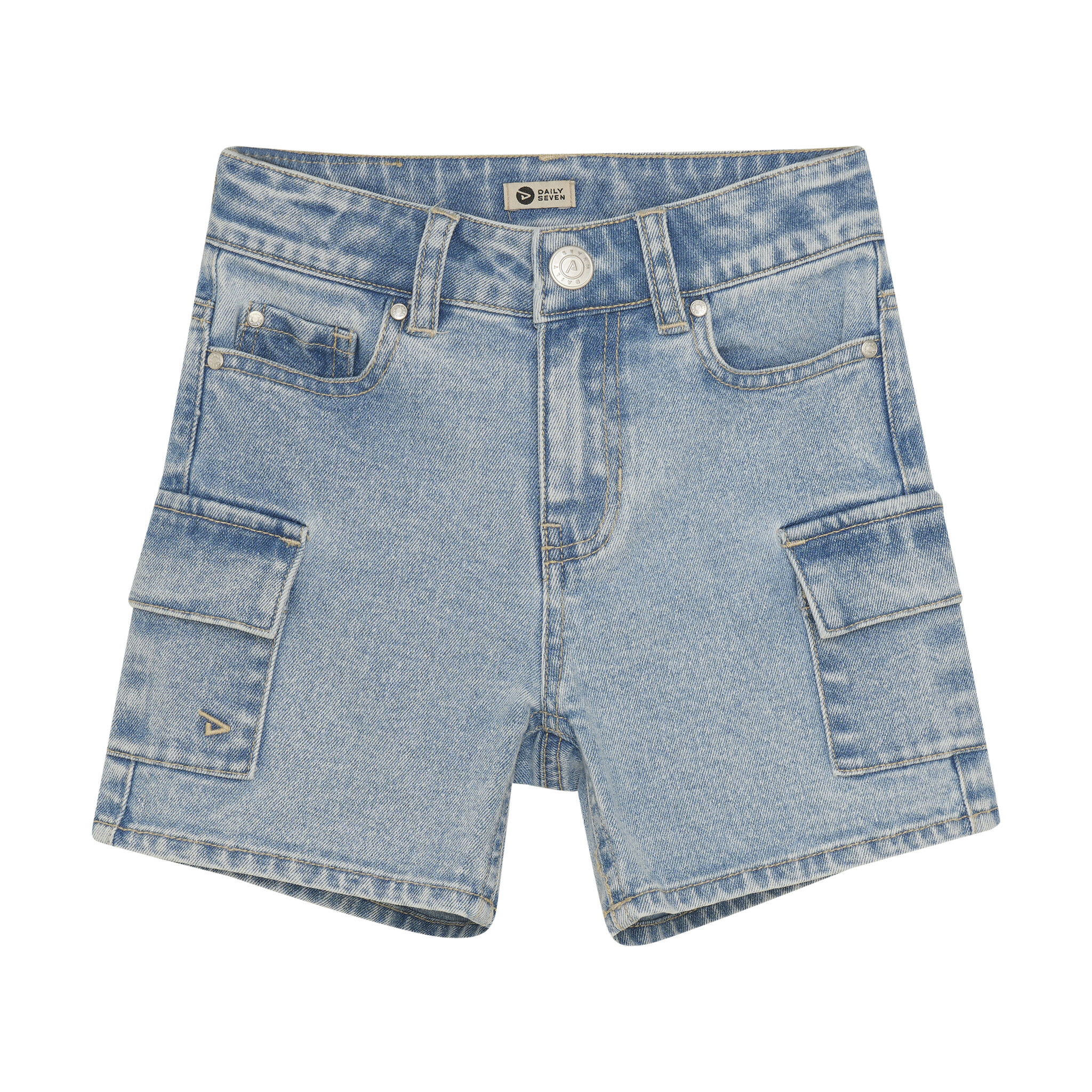 Daily7 Zomer short jongens - medium blauw - cargo - denim Daily7 Zomer short jongens - medium blauw - cargo - denim