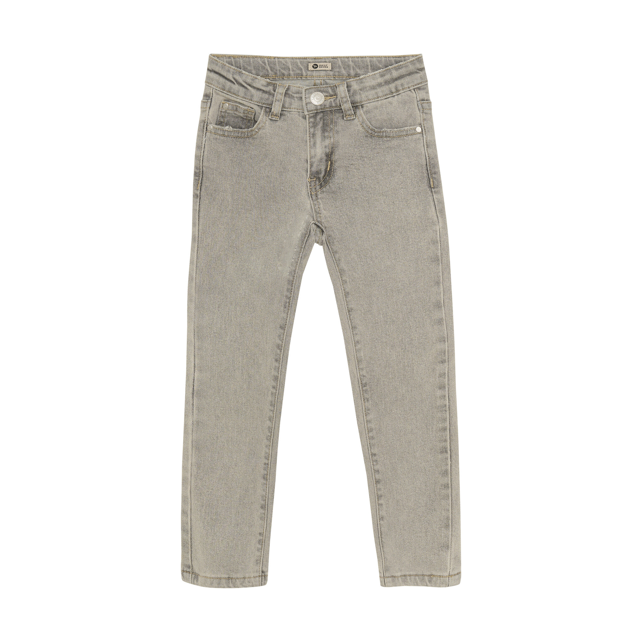 Daily7 Zomer jeans broek jongens - licht grijs - 2700 skinny fit Daily7 Zomer jeans broek jongens - licht grijs - 2700 skinny fit