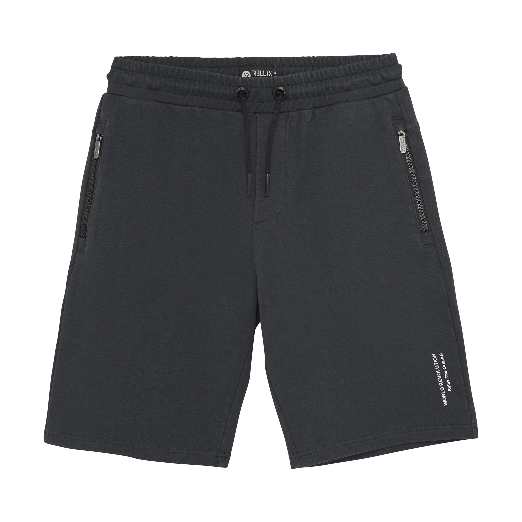 Rellix Zomer sweat short jongens - grijs - print Rellix Zomer sweat short jongens - grijs - print