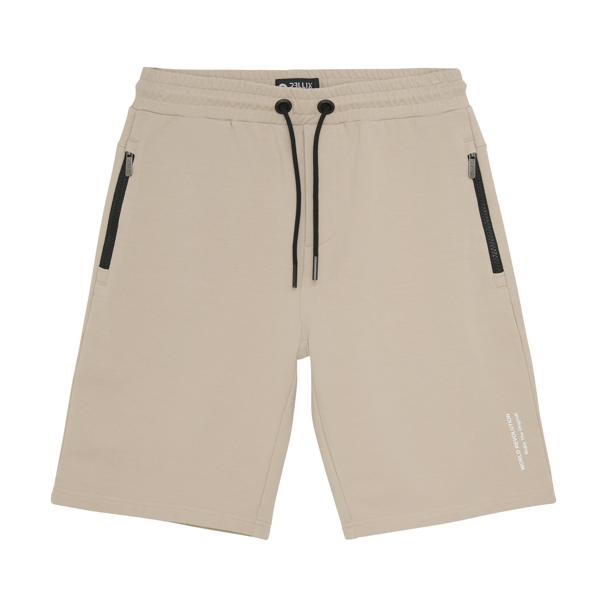Rellix Zomer sweat short jongens - zand - print Rellix Zomer sweat short jongens - zand - print