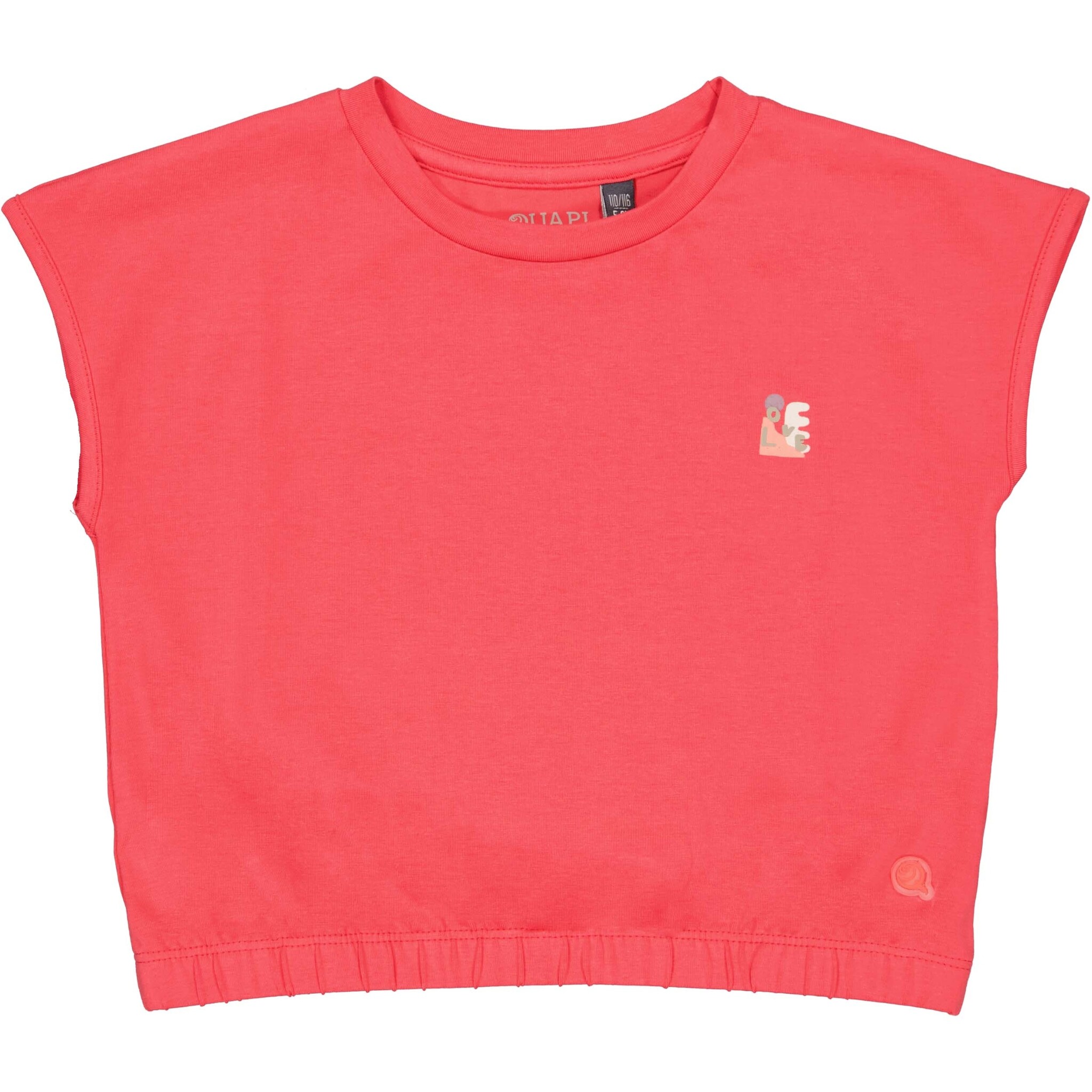 Quapi Zomer shirt meisjes - roze rood - Femke afbeelding