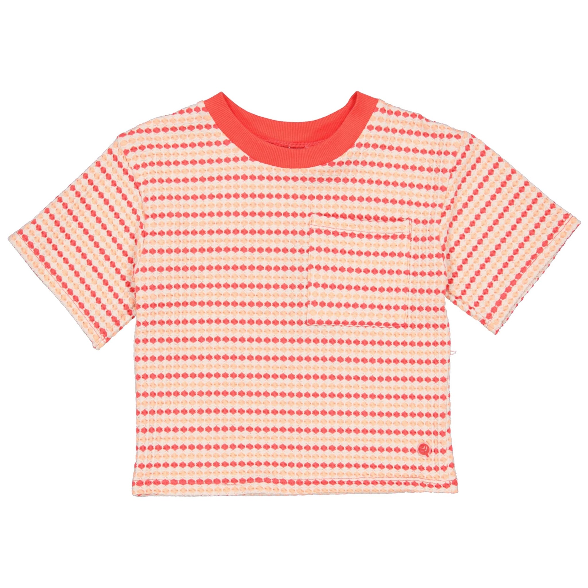 Quapi Zomer shirt meisjes - roze rood - Filou afbeelding