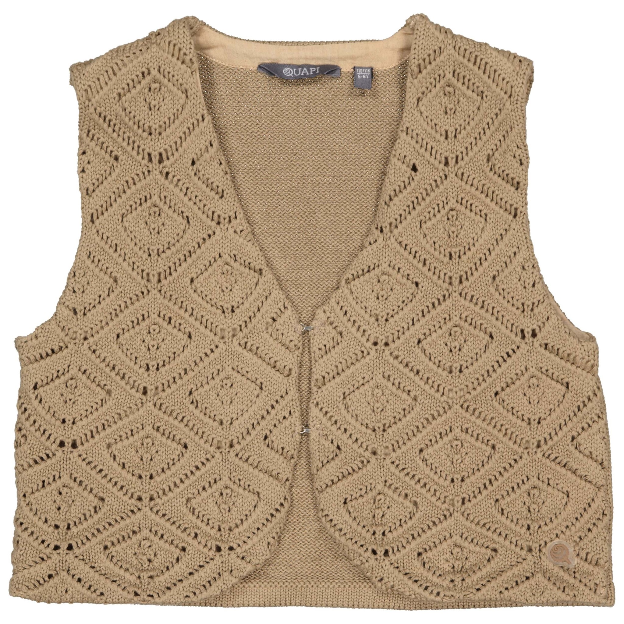 Quapi Zomer vest meisjes - zand - Fran Quapi Zomer vest meisjes - zand - Fran