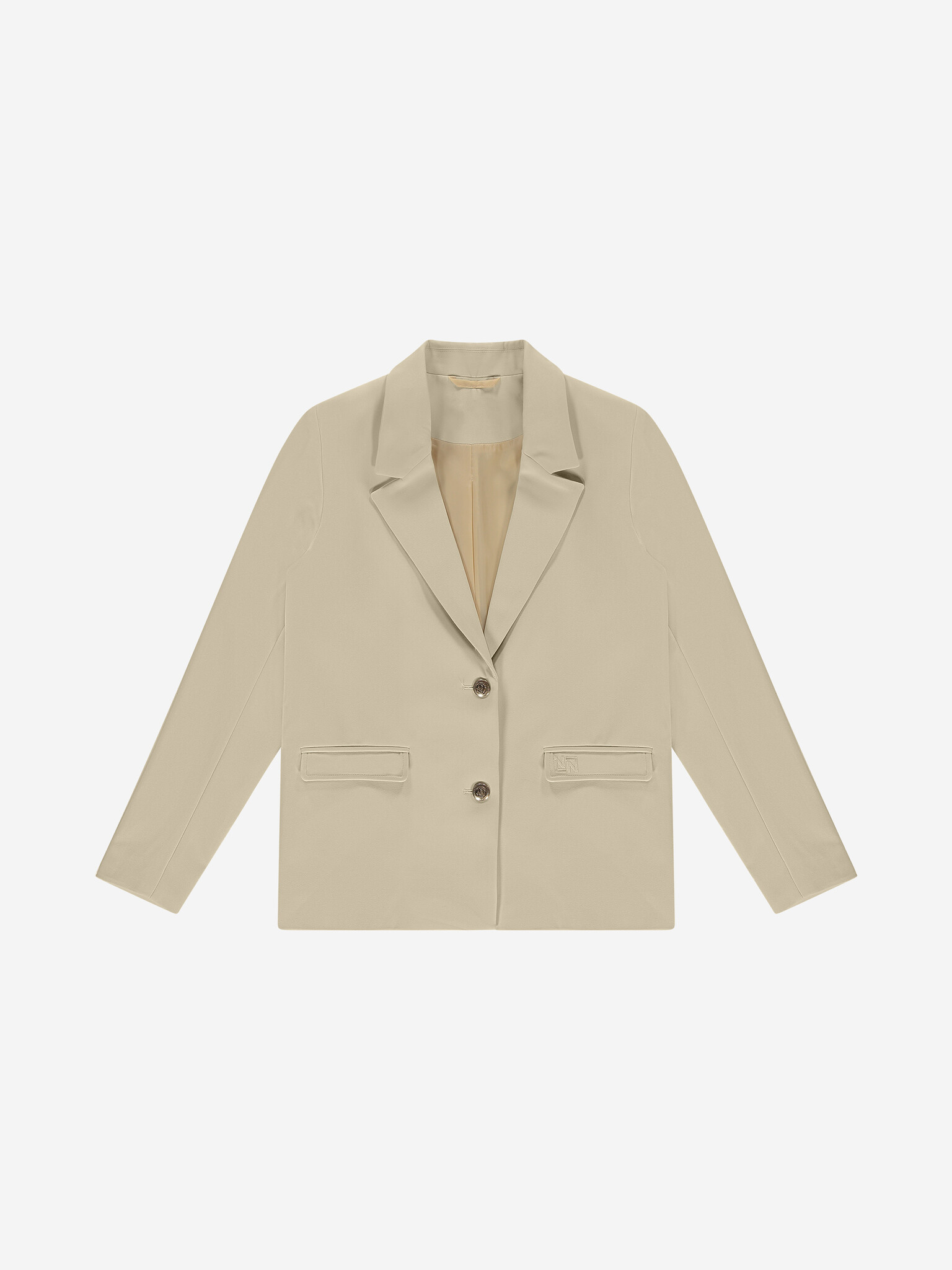 Nik&Nik zomer blazer meisjes - taupe - Pien Nik&Nik zomer blazer meisjes - taupe - Pien
