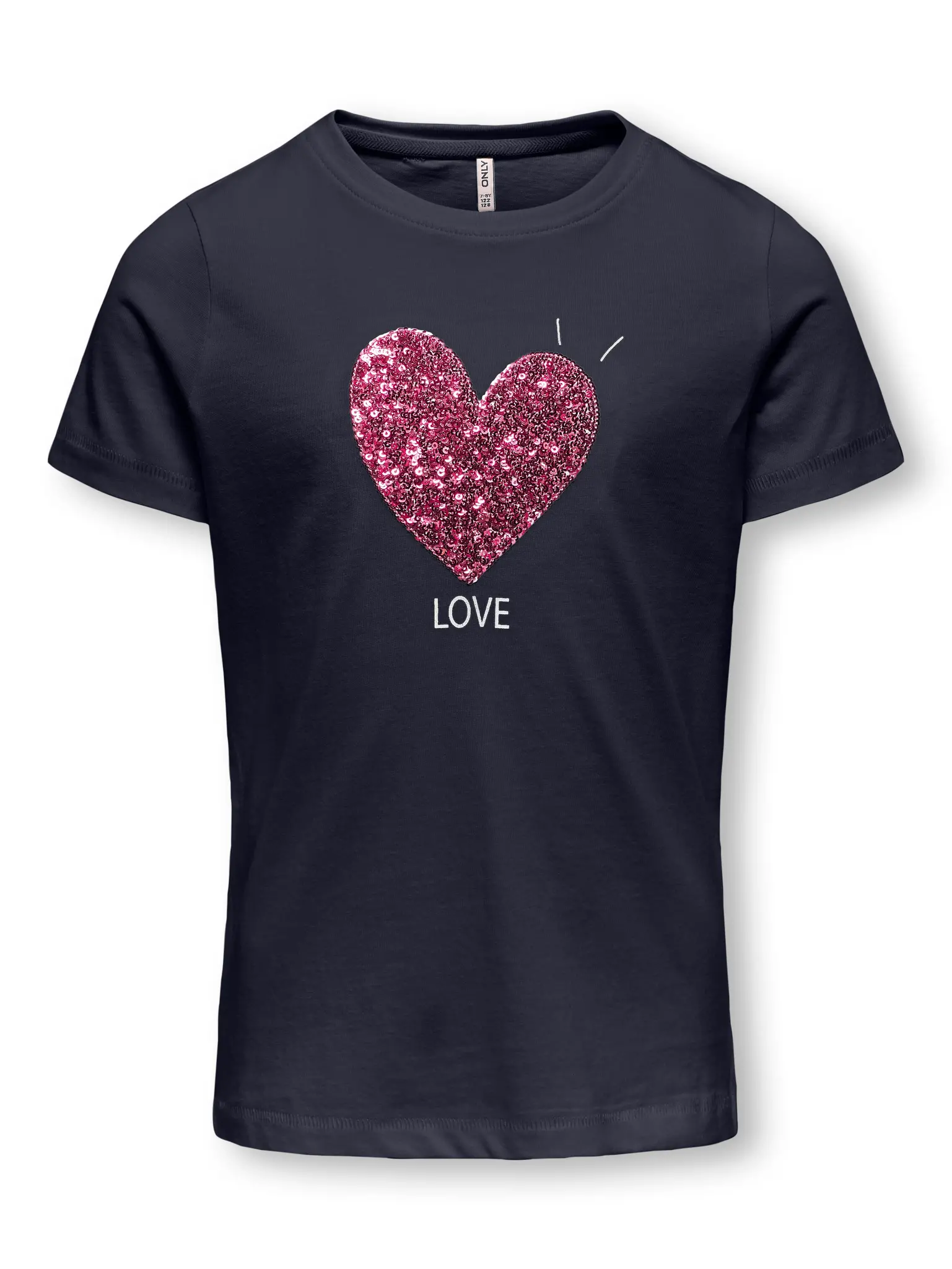 Kids ONLY zomer t-shirt meisjes - navy blauw - Kogcandy Kids ONLY zomer t-shirt meisjes - navy blauw - Kogcandy