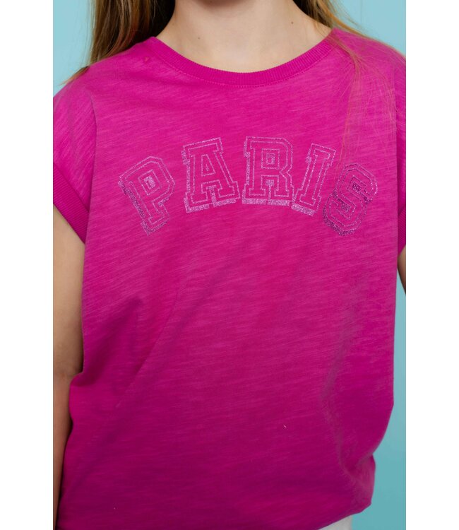 Geisha zomer t-shirt meisjes - Paris - cassis