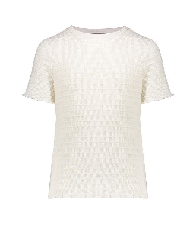 Geisha zomer top meisjes - fancy square - off wit