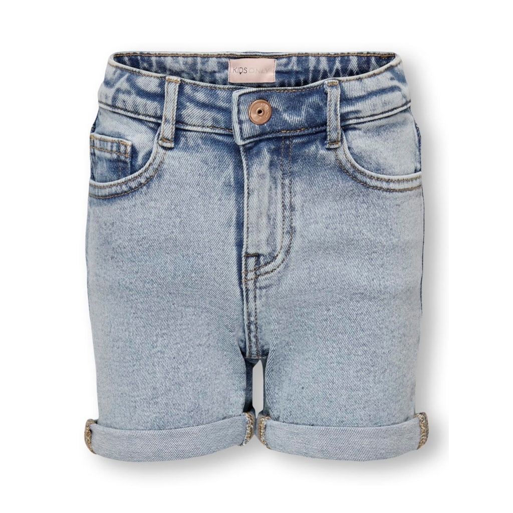 Kids ONLY zomer jeans short meisjes - licht blauw denim - Kogphine Kids ONLY zomer jeans short meisjes - licht blauw denim - Kogphine