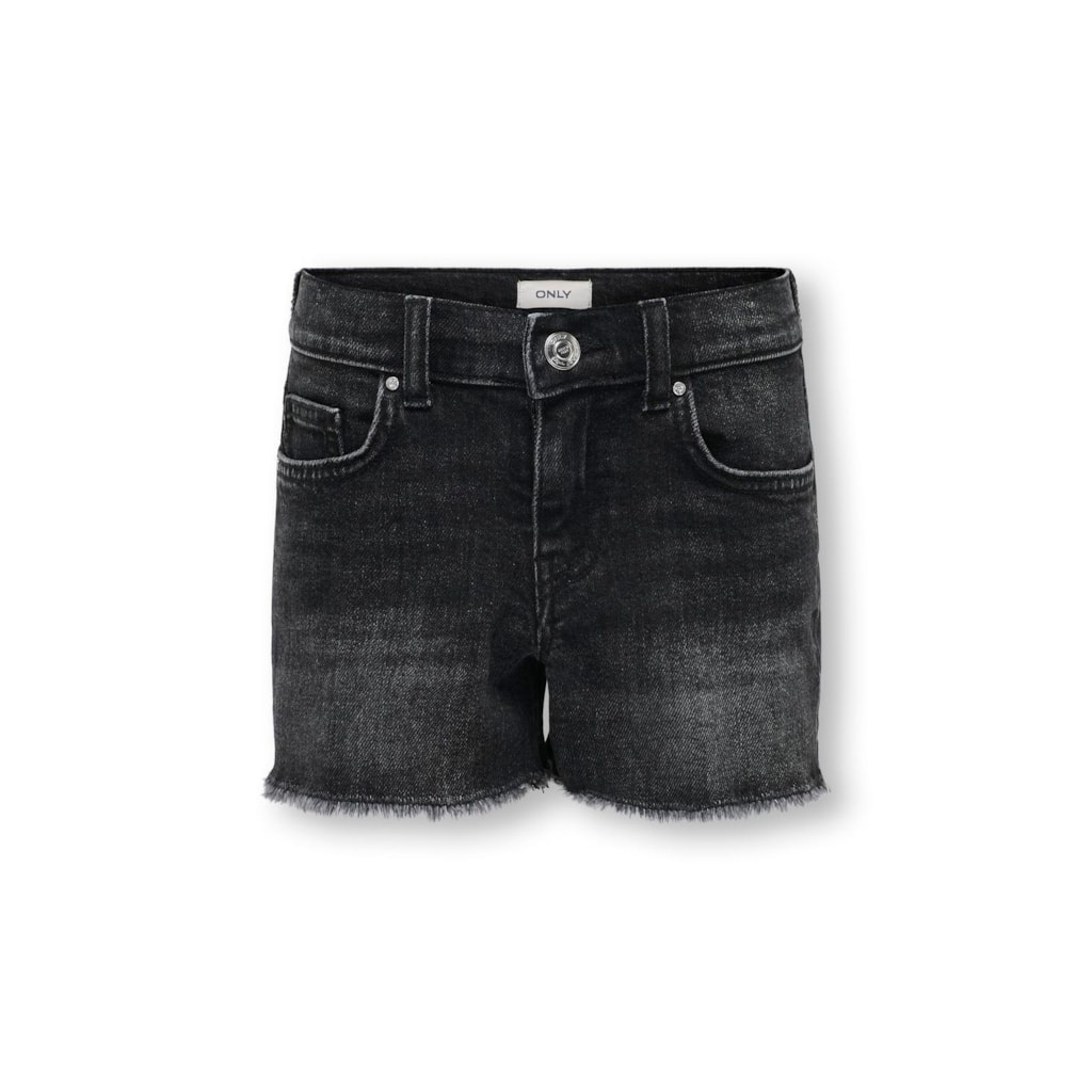 Kids ONLY zomer jeans short meisjes - zwart - Kogrobyn Kids ONLY zomer jeans short meisjes - zwart - Kogrobyn