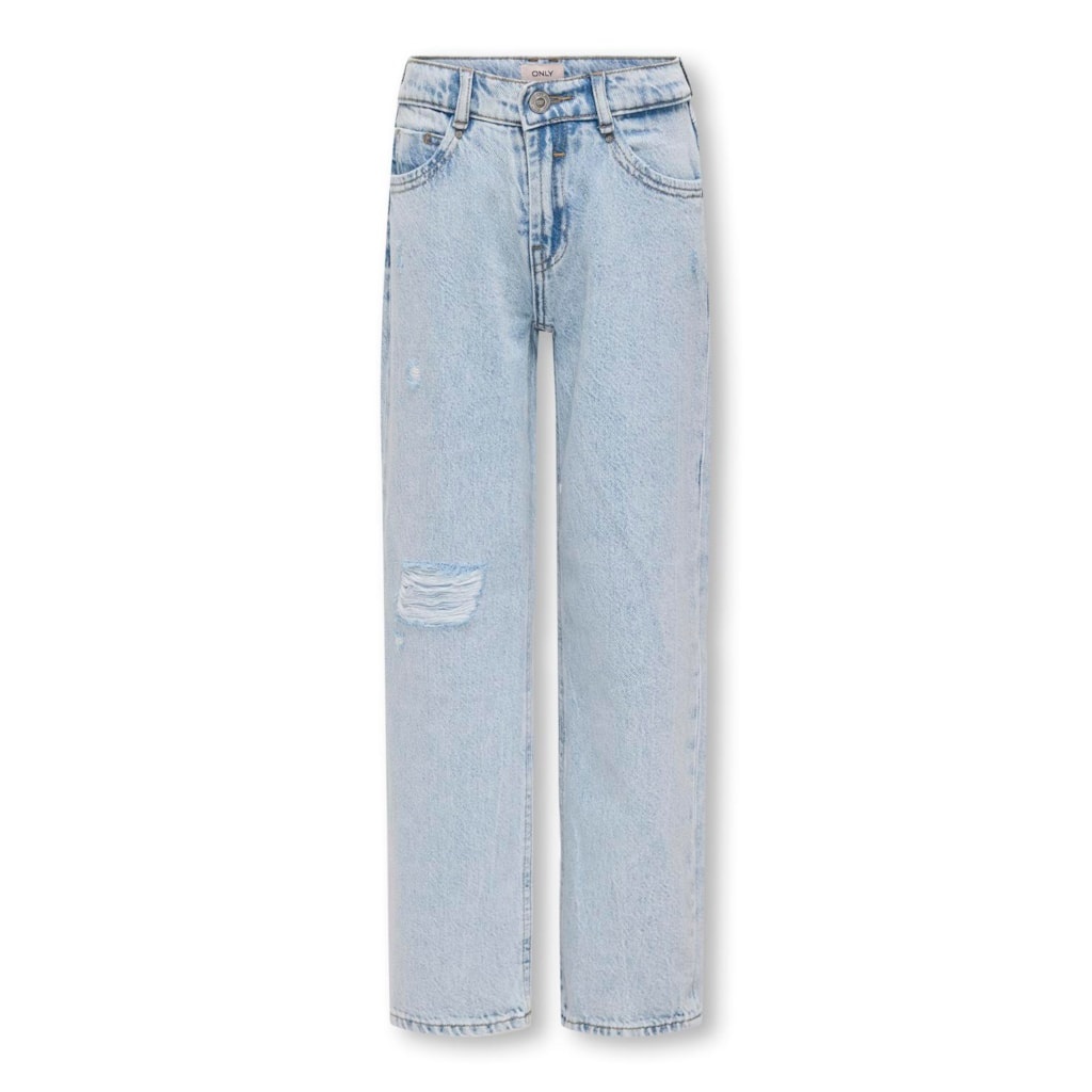 Kids ONLY zomer jeans broek meisjes - licht blauw denim - Kogdad Kids ONLY zomer jeans broek meisjes - licht blauw denim - Kogdad