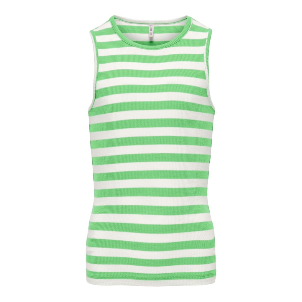 Kids ONLY zomer top meisjes - rib gestreept - groen - Kogkenya Kids ONLY zomer top meisjes - rib gestreept - groen - Kogkenya