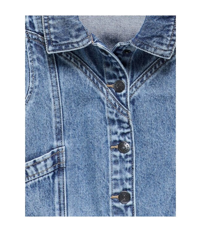 Kids ONLY zomer jeans gilet meisjes - medium blauw denim - Kogkennedy