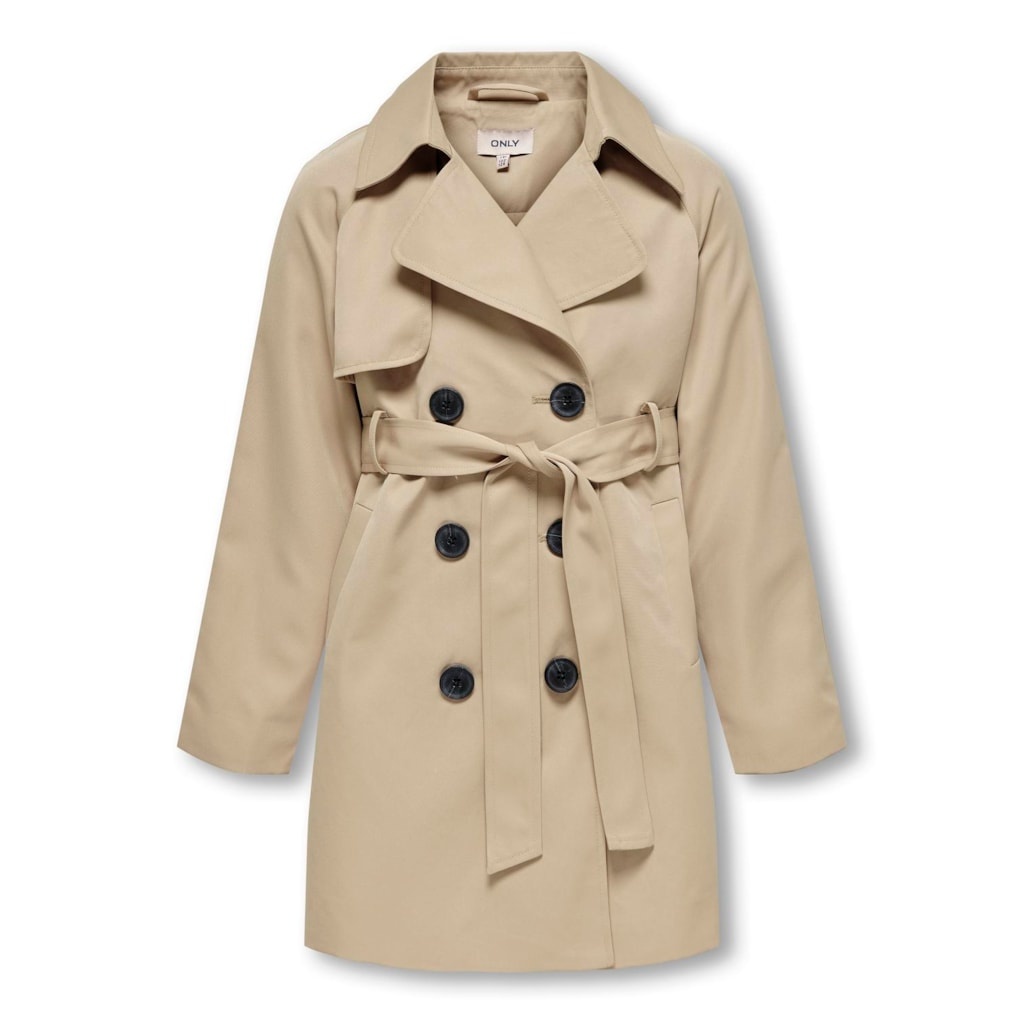 Kids ONLY zomer trenchcoat jas meisjes - taupe - Kogchloe Kids ONLY zomer trenchcoat jas meisjes - taupe - Kogchloe