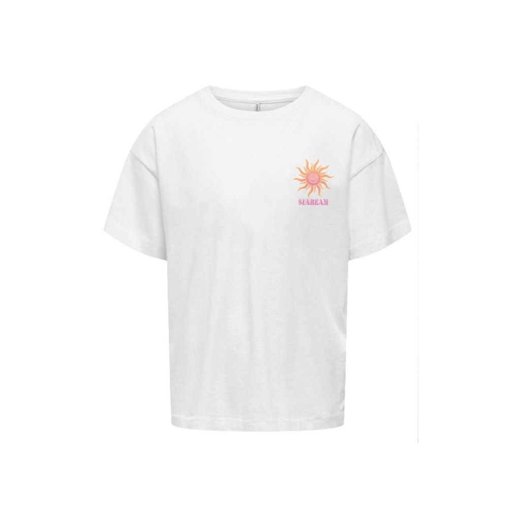 Kids ONLY zomer top S/S meisjes - box fit - off wit - Kogruth Kids ONLY zomer top S/S meisjes - box fit - off wit - Kogruth