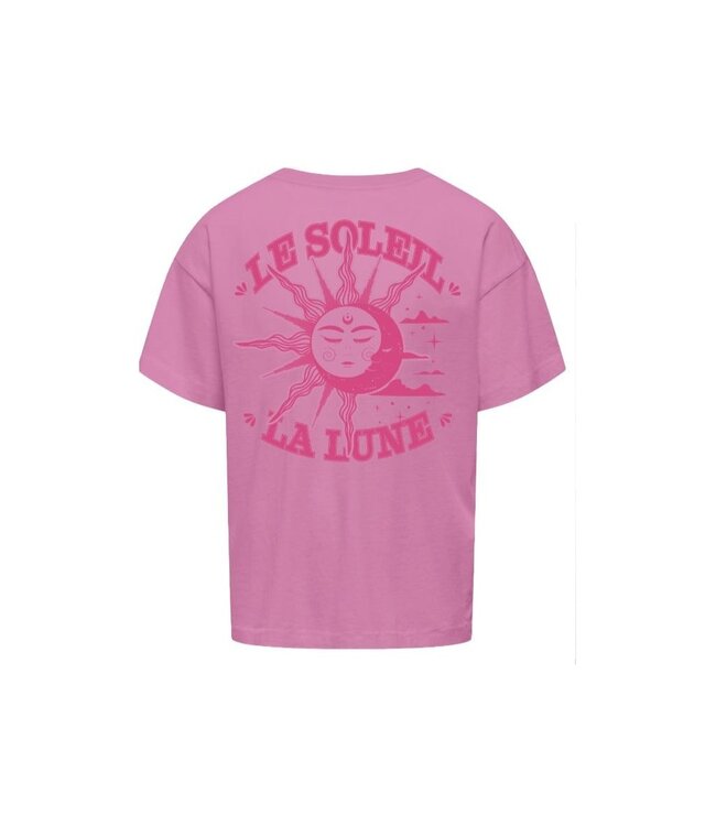 Kids ONLY zomer top S/S meisjes - box fit - fuchsia, roze paars - Kogruth