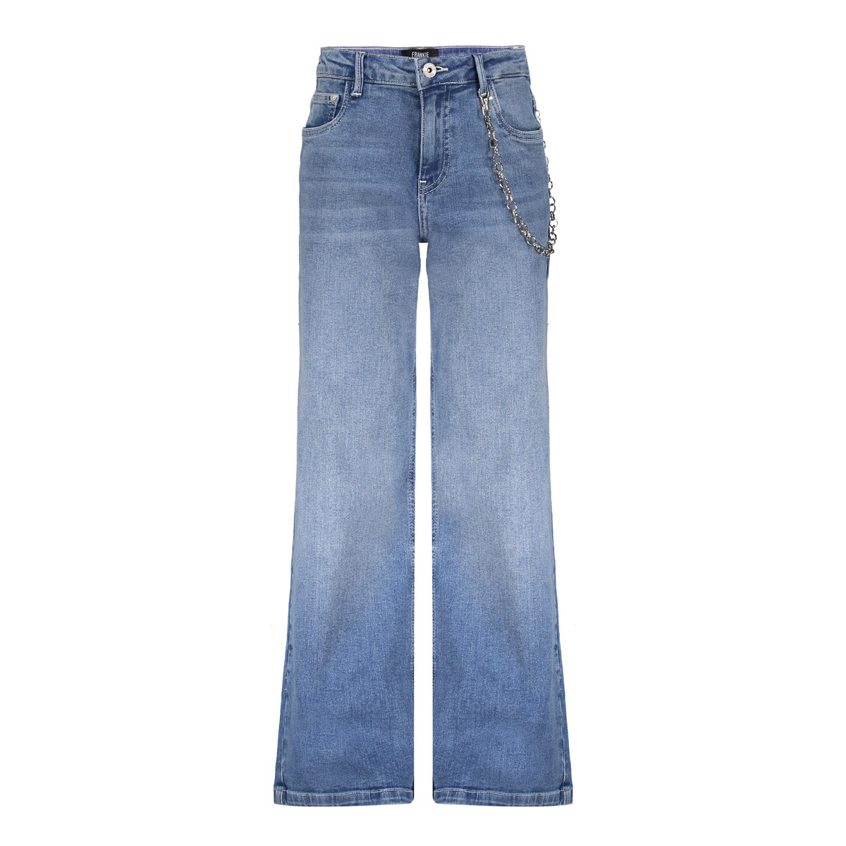 Frankie & Liberty Zomer jeans broek - wide leg meisjes - blauw - Attitude Frankie & Liberty Zomer jeans broek - wide leg meisjes - blauw - Attitude