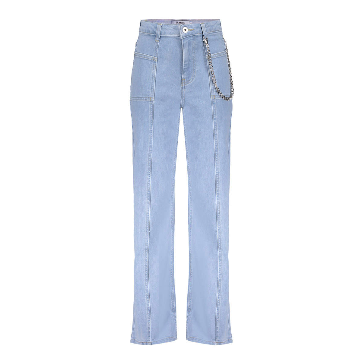 Frankie & Liberty Zomer jeans broek - wide leg meisjes - licht blauw - Attitude Frankie & Liberty Zomer jeans broek - wide leg meisjes - licht blauw - Attitude