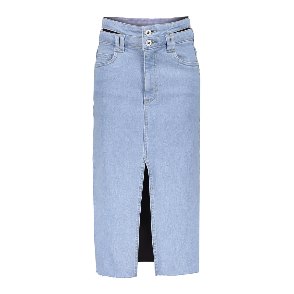 Frankie & Liberty Zomer jeans rok meisjes - licht blauw - Midi Frankie & Liberty Zomer jeans rok meisjes - licht blauw - Midi