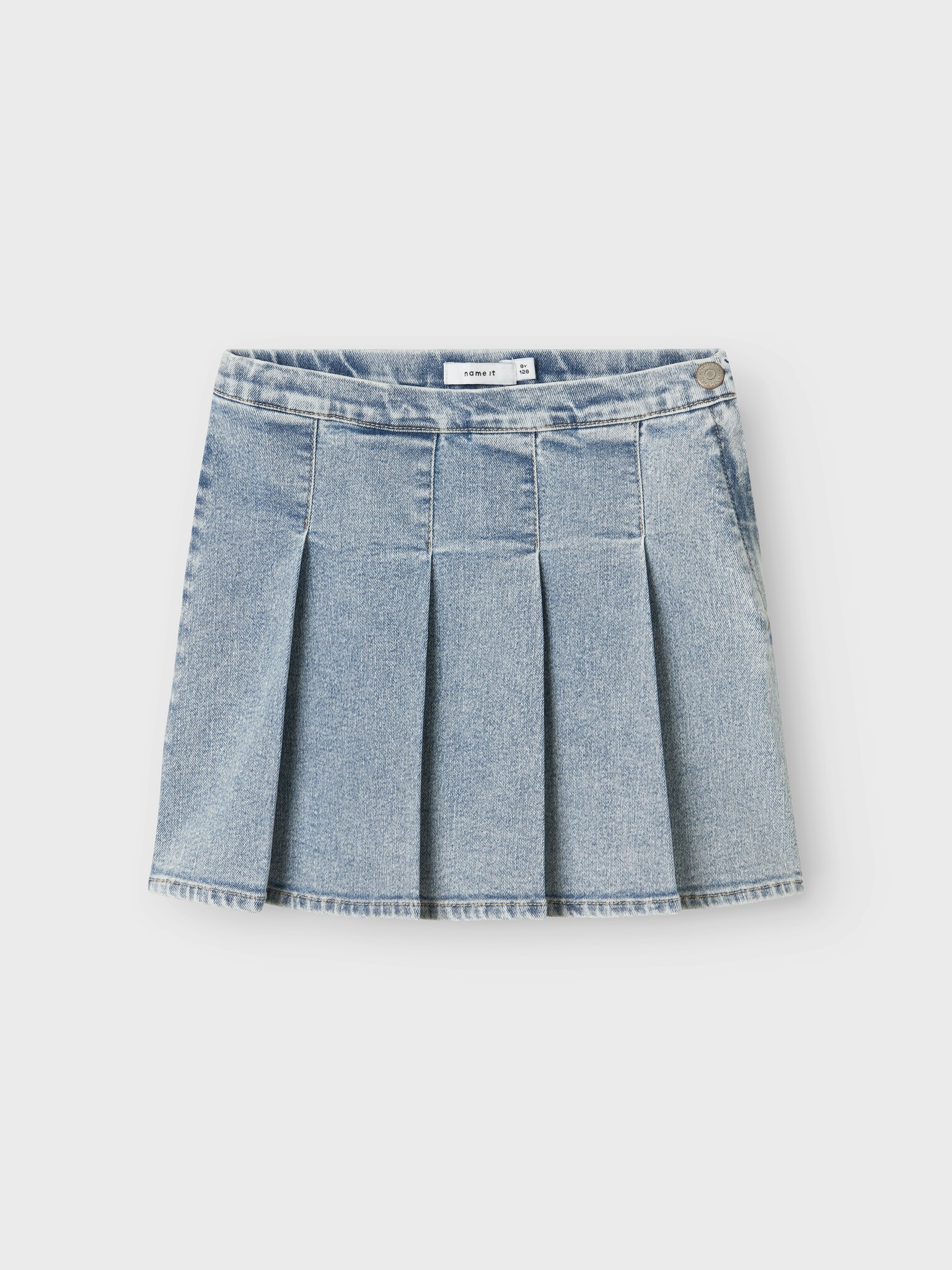 Name it zomer rok meisjes - licht blauw denim - Nkfdebi Name it zomer rok meisjes - licht blauw denim - Nkfdebi
