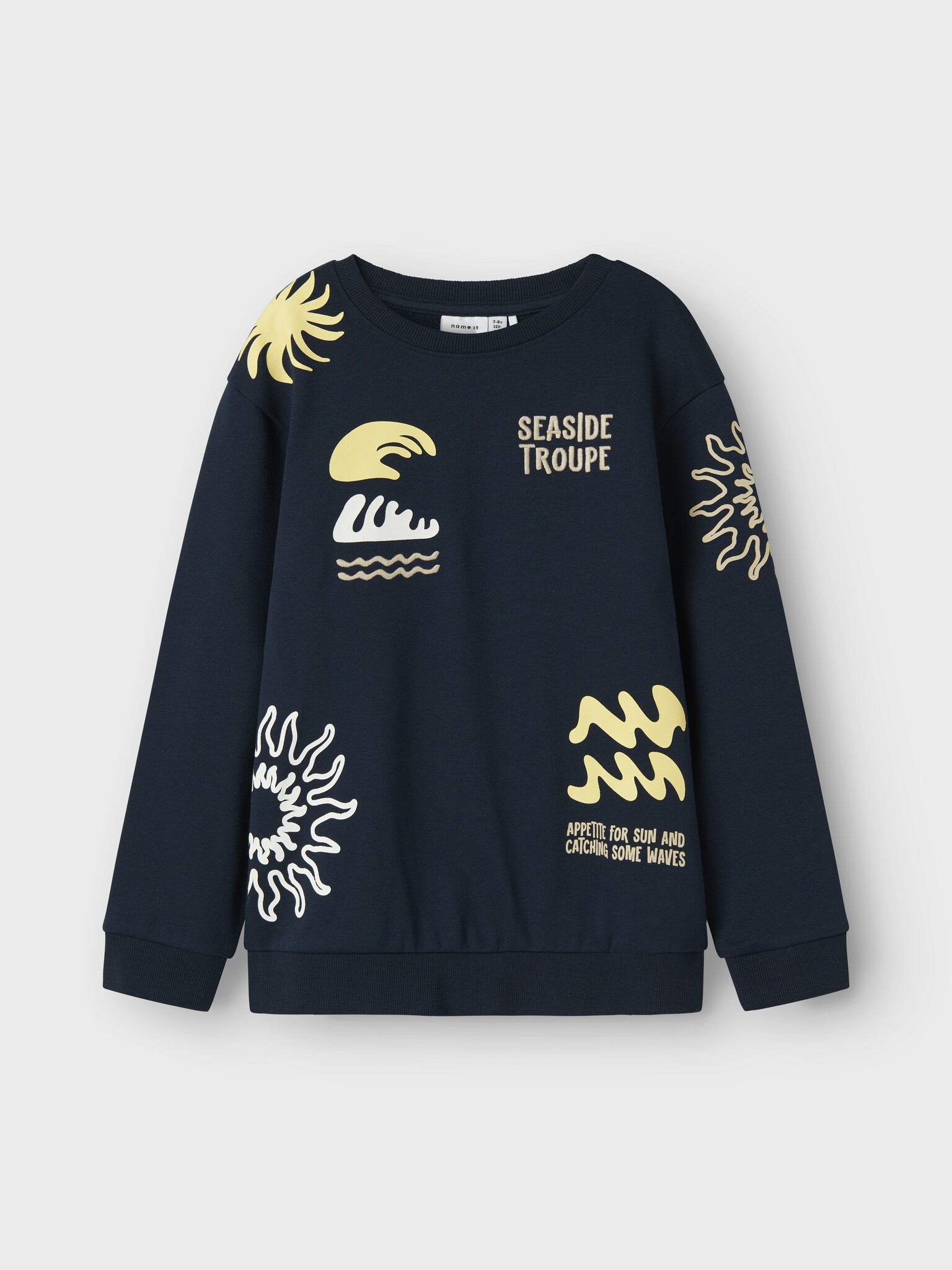 Name it zomer sweat shirt jongens - navy blauw - Nkmfesab Name it zomer sweat shirt jongens - navy blauw - Nkmfesab