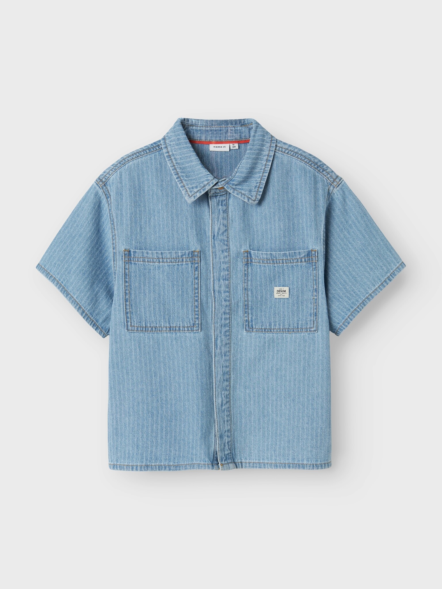 Name it zomer t-shirt S/S jongens - licht blauw denim - Nkmfelix Name it zomer t-shirt S/S jongens - licht blauw denim - Nkmfelix