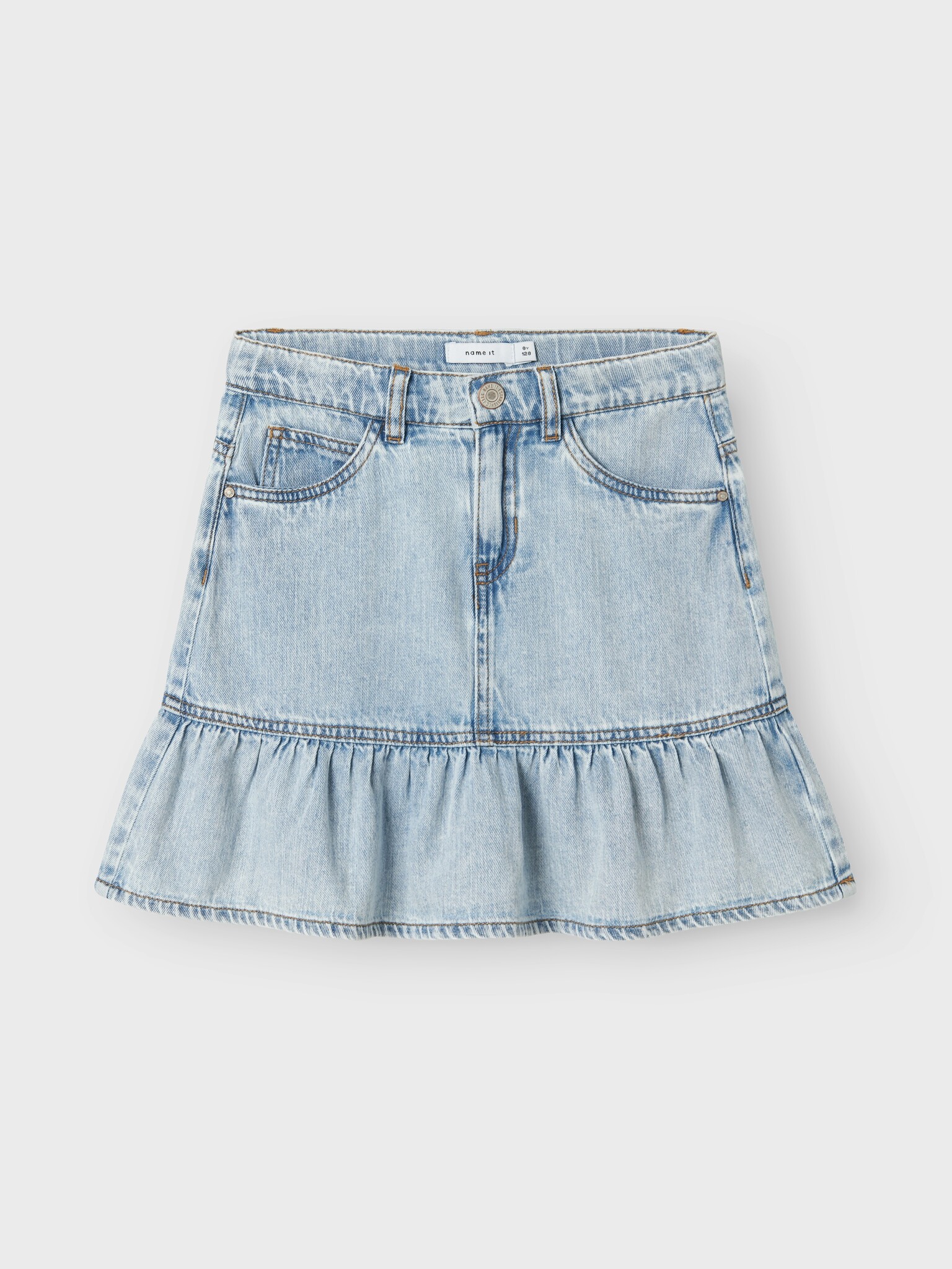 Name it zomer jeans short meisjes - licht blauw denim - Nkfnynne Name it zomer jeans short meisjes - licht blauw denim - Nkfnynne