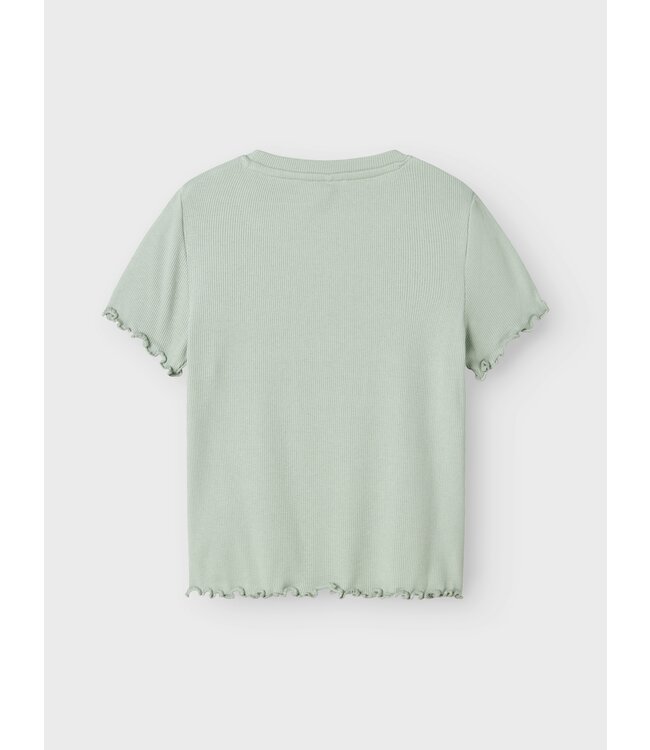 Name it zomer t-shirt S/S meisjes - blauw grijs - Nkfholimse
