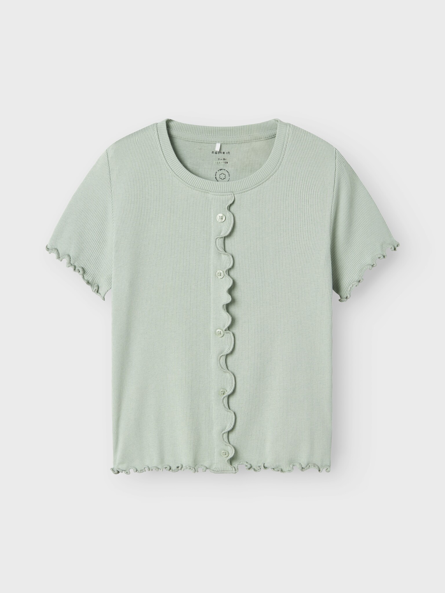 Name it zomer t-shirt S/S meisjes - blauw grijs - Nkfholimse Name it zomer t-shirt S/S meisjes - blauw grijs - Nkfholimse