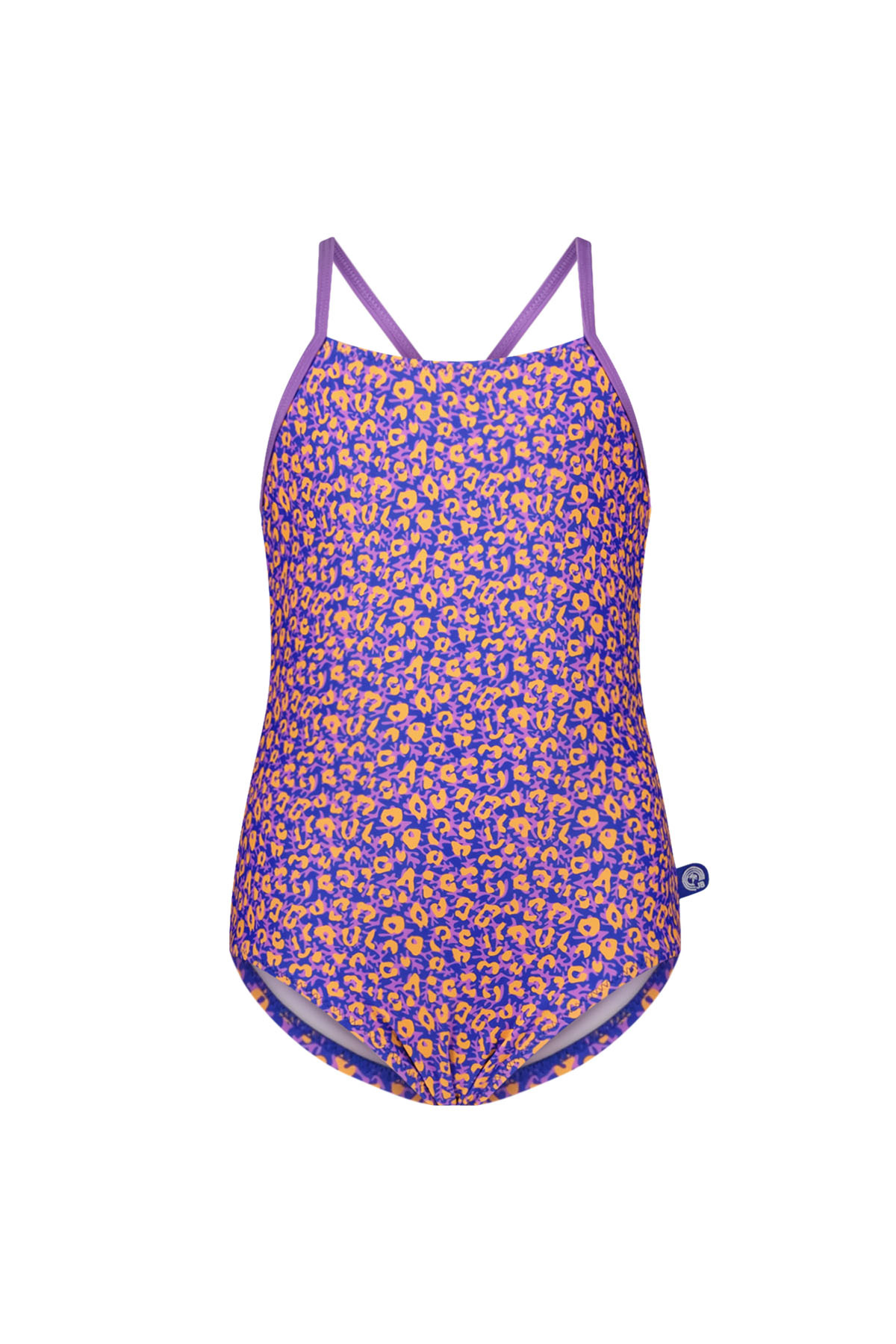 Just Beach J501-5018 Meisjes Badpak-Eclectic panter-Maat 122-128