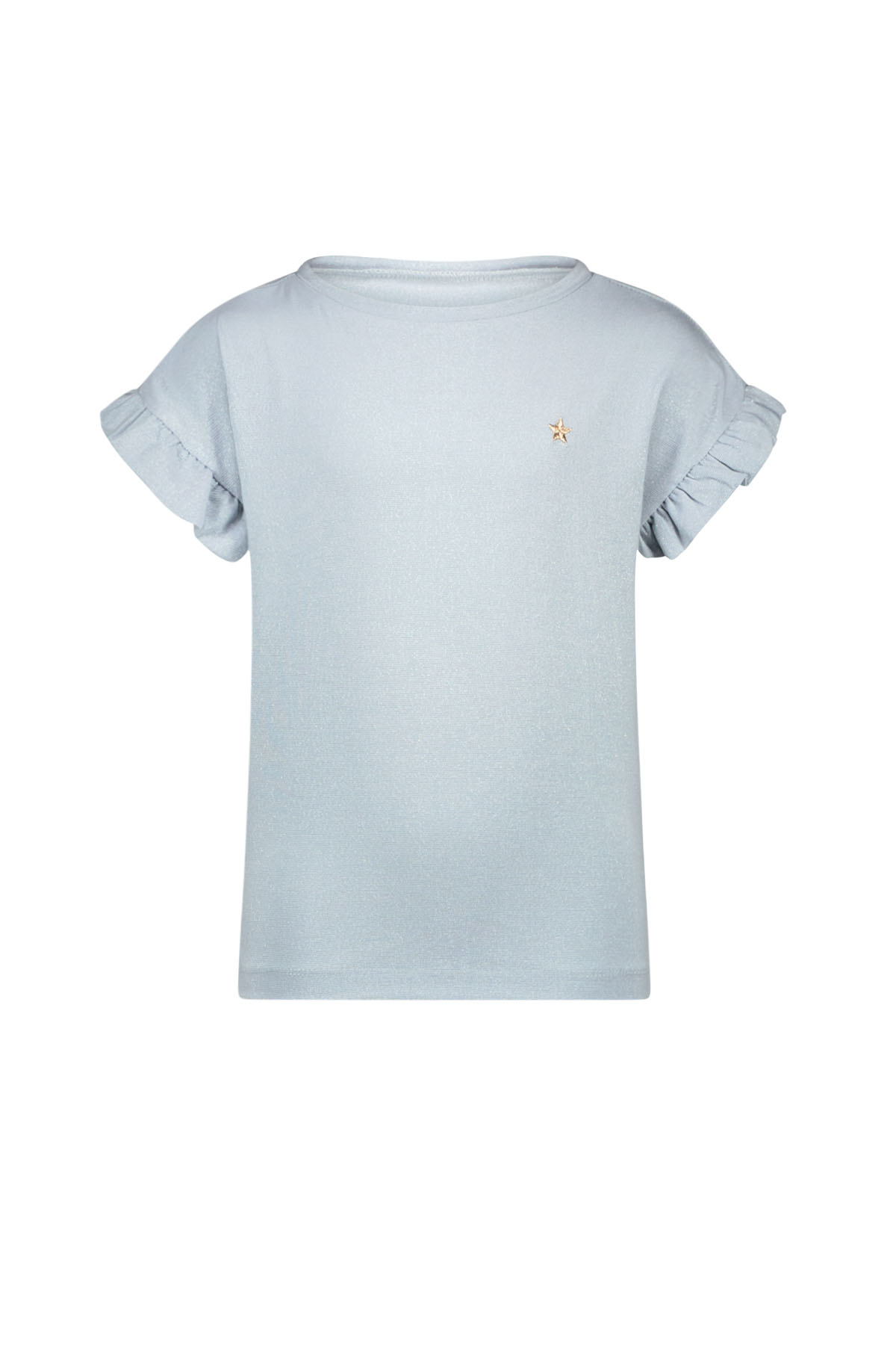 Like Flo zomer t-shirt meisjes - blauw - jersey, glitter - Emma afbeelding