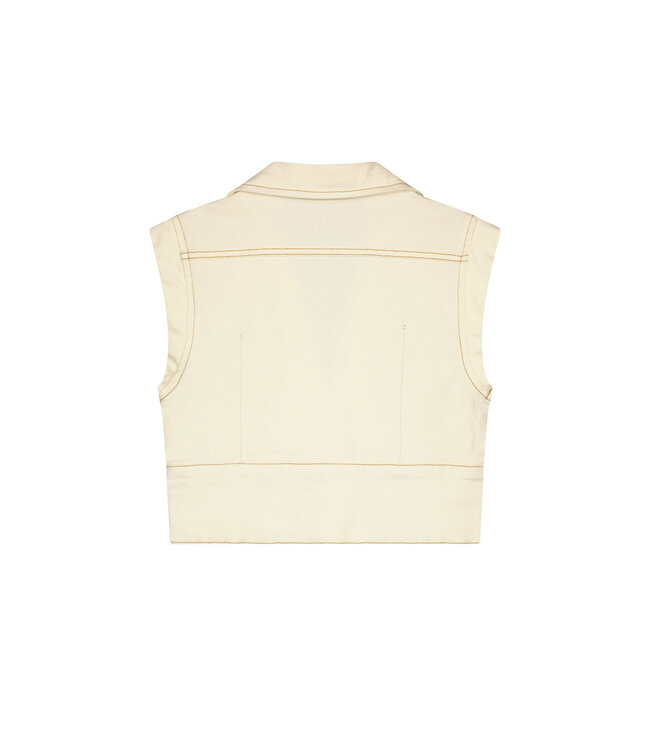 Like Flo zomer gilet meisjes - denim wit - Danique