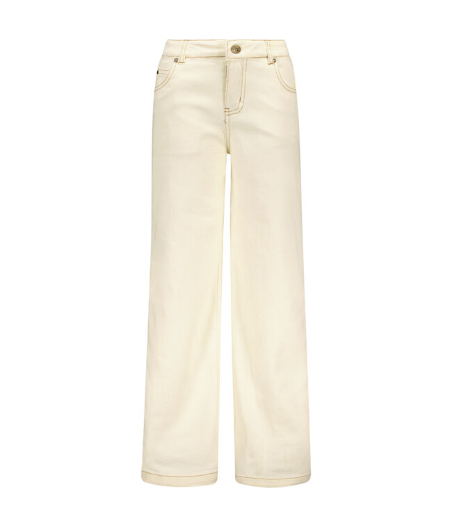 Like Flo zomer jeans broek meisjes - off wit - wide leg - Farah