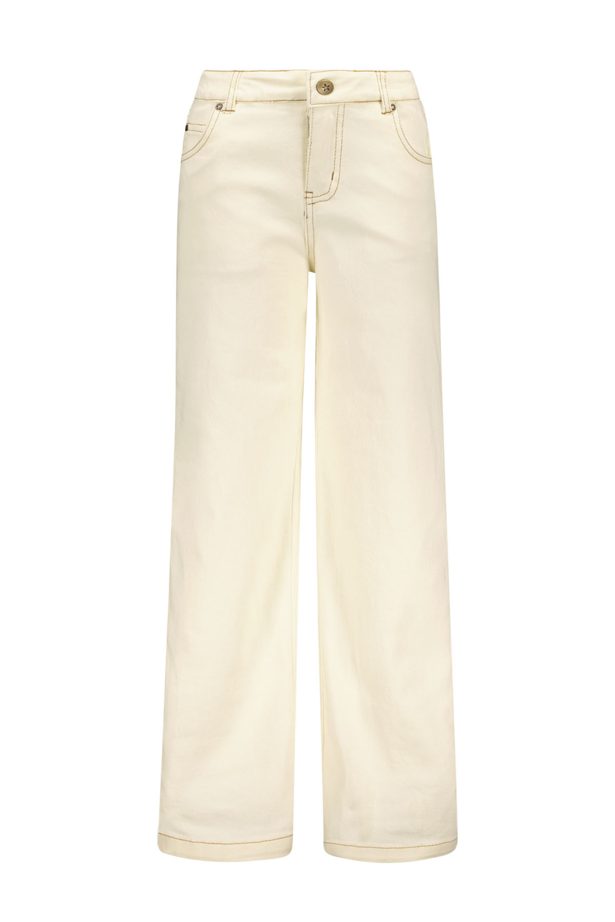 Like Flo zomer jeans broek meisjes - off wit - wide leg - Farah Like Flo zomer jeans broek meisjes - off wit - wide leg - Farah