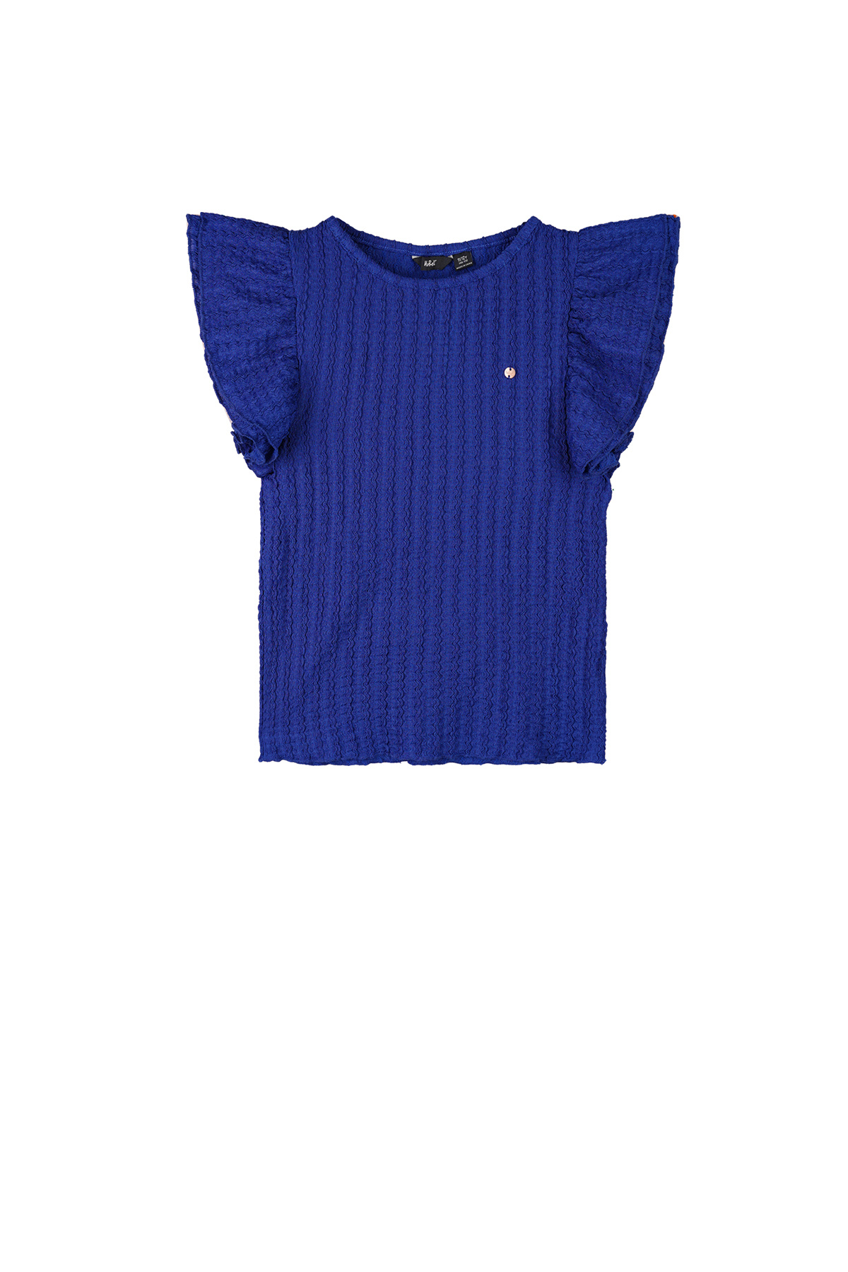 NoBell zomer top meisjes - blauw - jersey, ruffels - Kiss NoBell zomer top meisjes - blauw - jersey, ruffels - Kiss