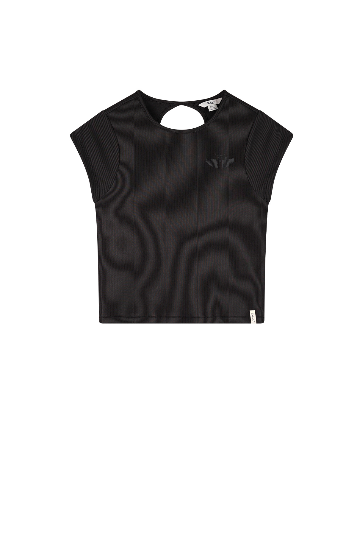 NoBell zomer crop top meisjes - zwart - Kit afbeelding