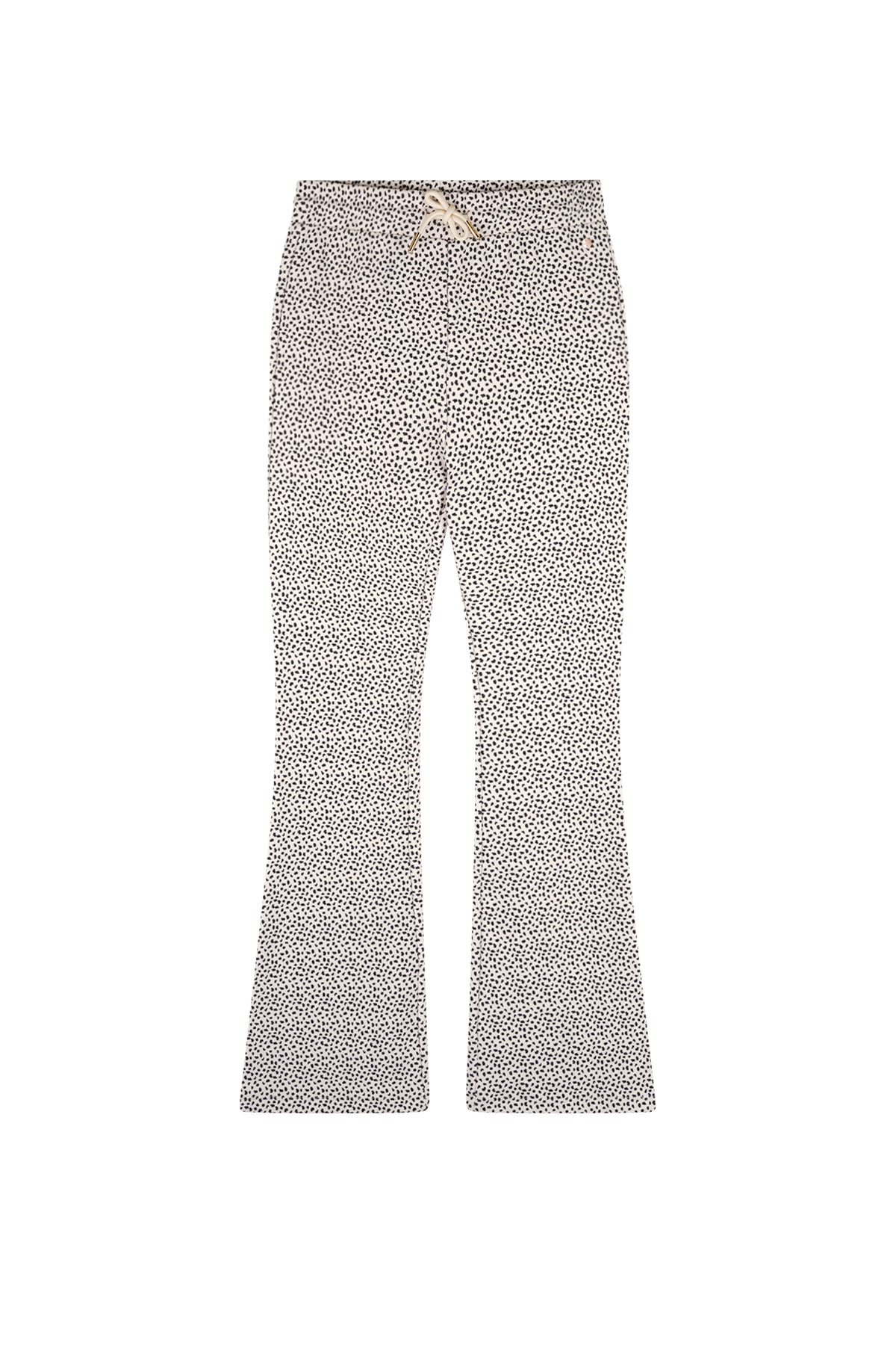 NoBell zomer broek meisjes - ivoor wit - jersey rib, AOP - Sady NoBell zomer broek meisjes - ivoor wit - jersey rib, AOP - Sady