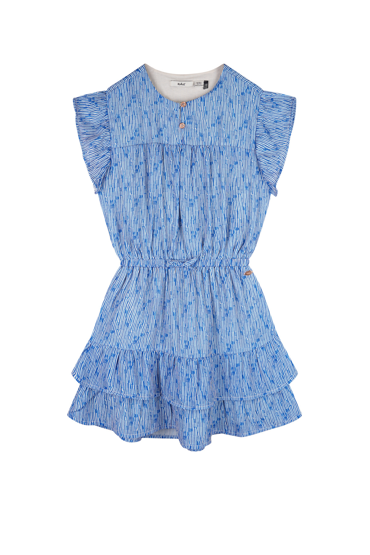 NoBell zomer jurk meisjes - blauw - AOP, boho streep - Mayal NoBell zomer jurk meisjes - blauw - AOP, boho streep - Mayal