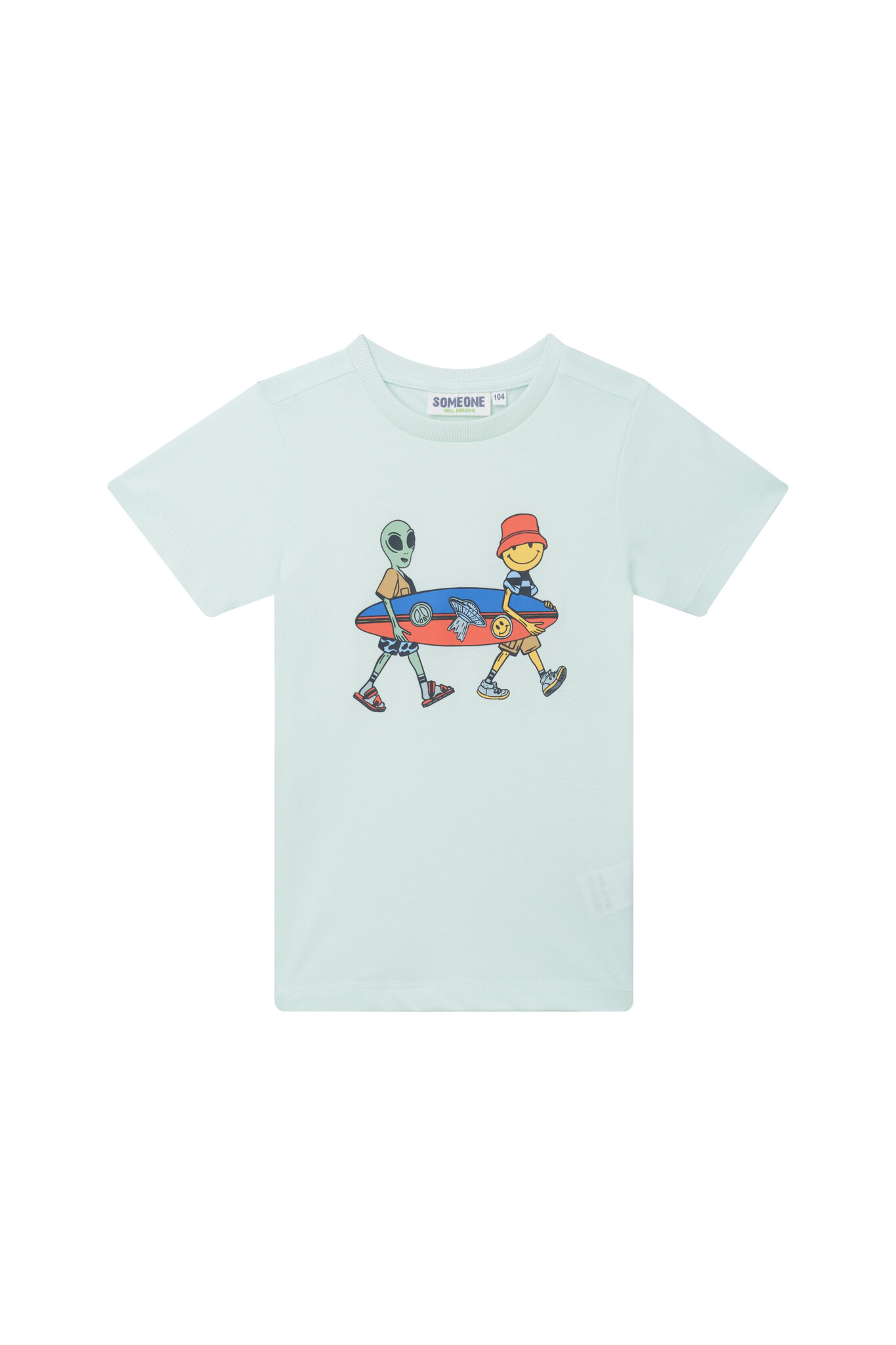 Someone Zomer t-shirt jongens - groen - grafit Someone Zomer t-shirt jongens - groen - grafit