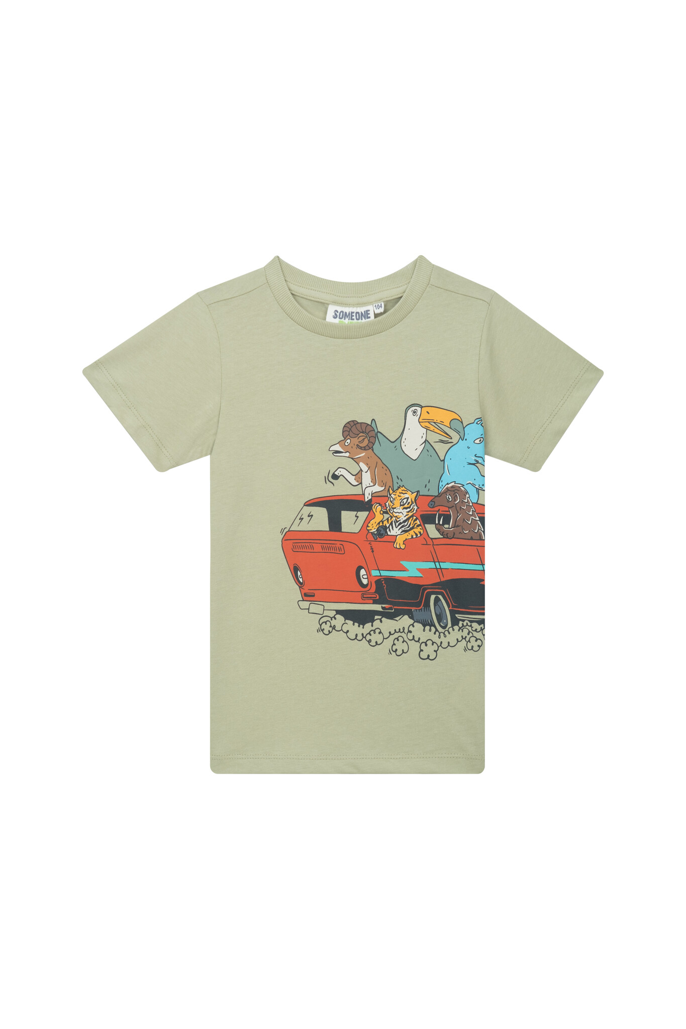 Someone Zomer t-shirt jongens - khaki groen - muller Someone Zomer t-shirt jongens - khaki groen - muller