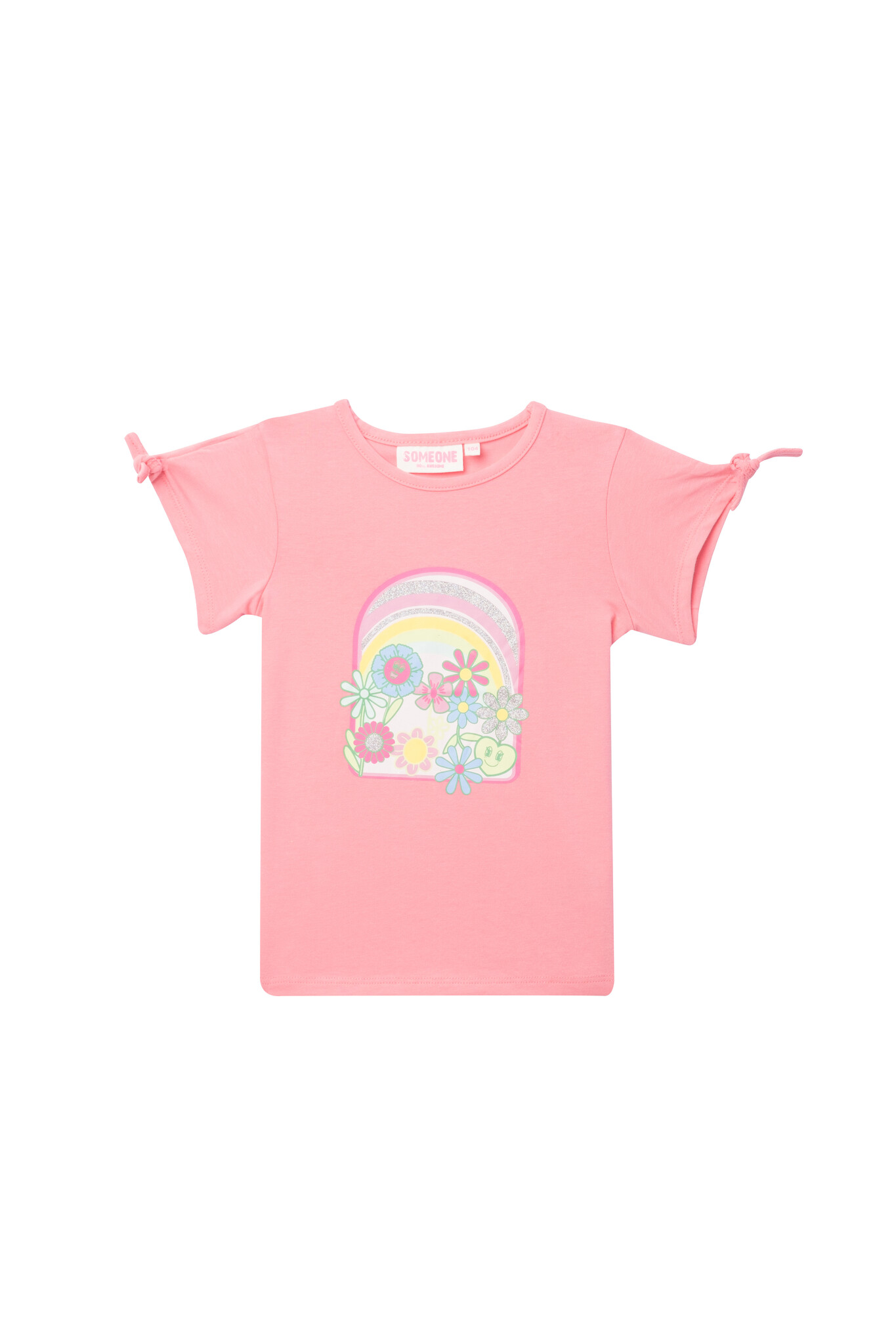 Someone Zomer t-shirt meisjes - koraal - jardin Someone Zomer t-shirt meisjes - koraal - jardin
