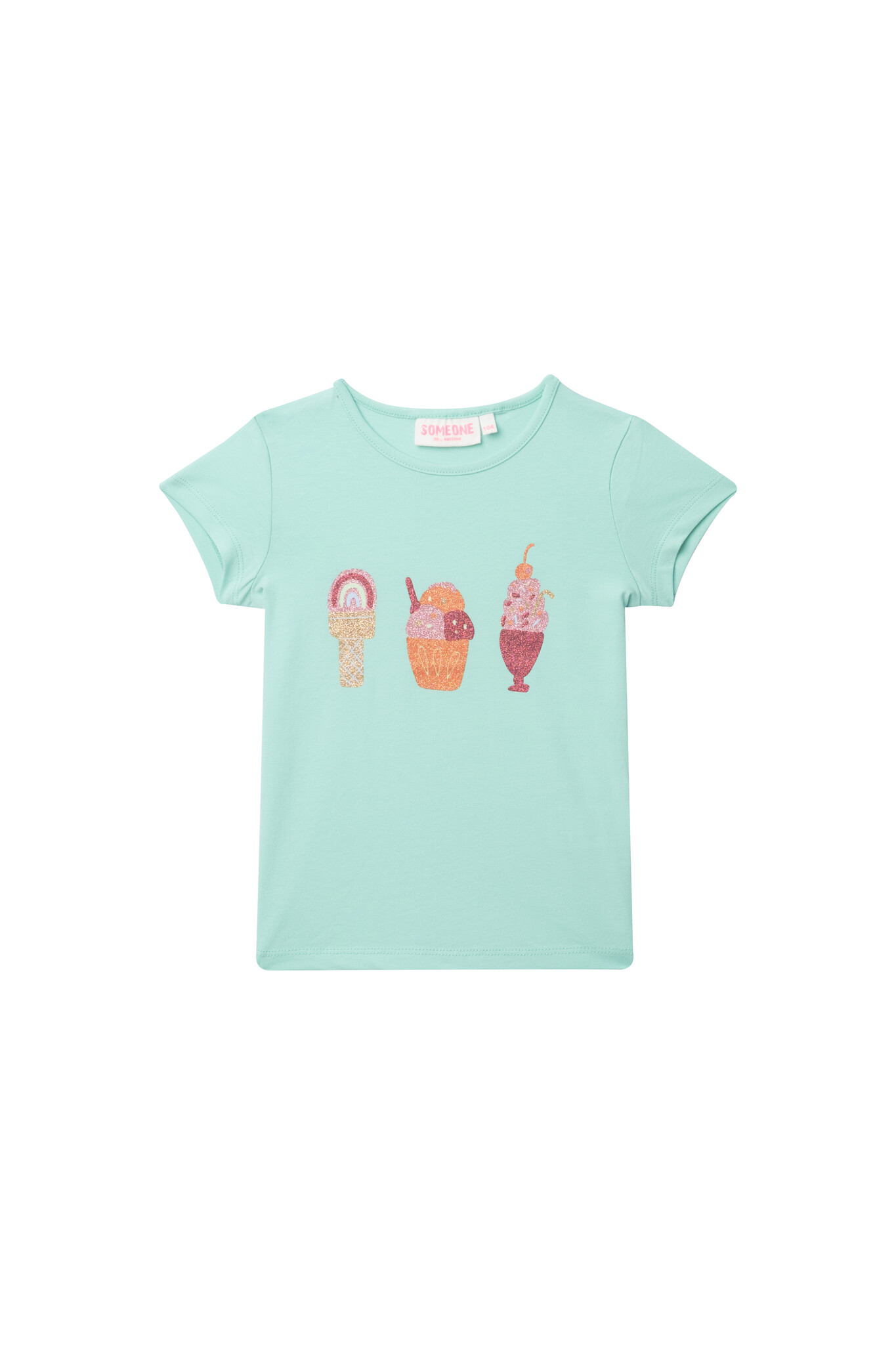Someone Zomer t-shirt meisjes - mint - millie Someone Zomer t-shirt meisjes - mint - millie