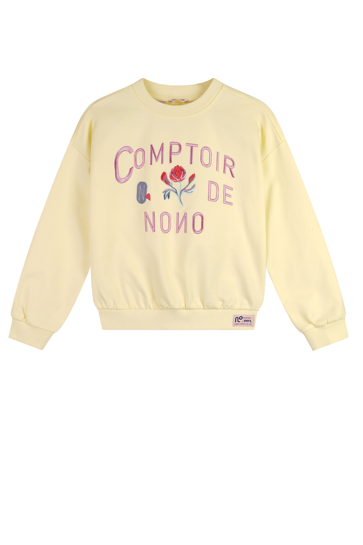 NoNo zomer sweater meisjes - geel - borduursel - Konono NoNo zomer sweater meisjes - geel - borduursel - Konono