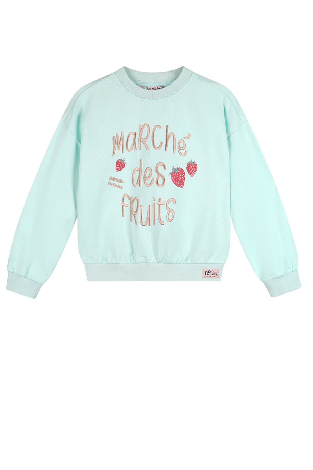 NoNo zomer sweater meisjes - mint - borduursel - Konono NoNo zomer sweater meisjes - mint - borduursel - Konono