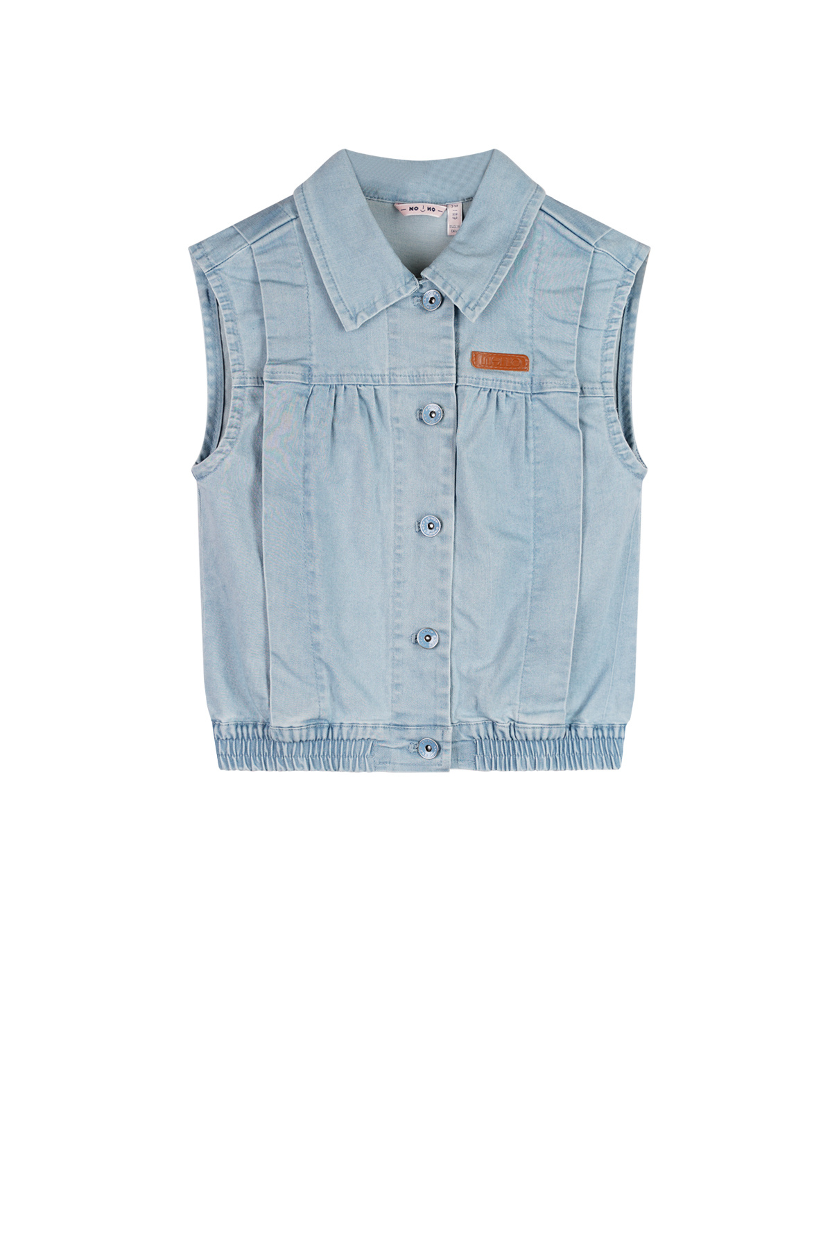 NoNo zomer gilet meisjes - denim blauw - Dock NoNo zomer gilet meisjes - denim blauw - Dock